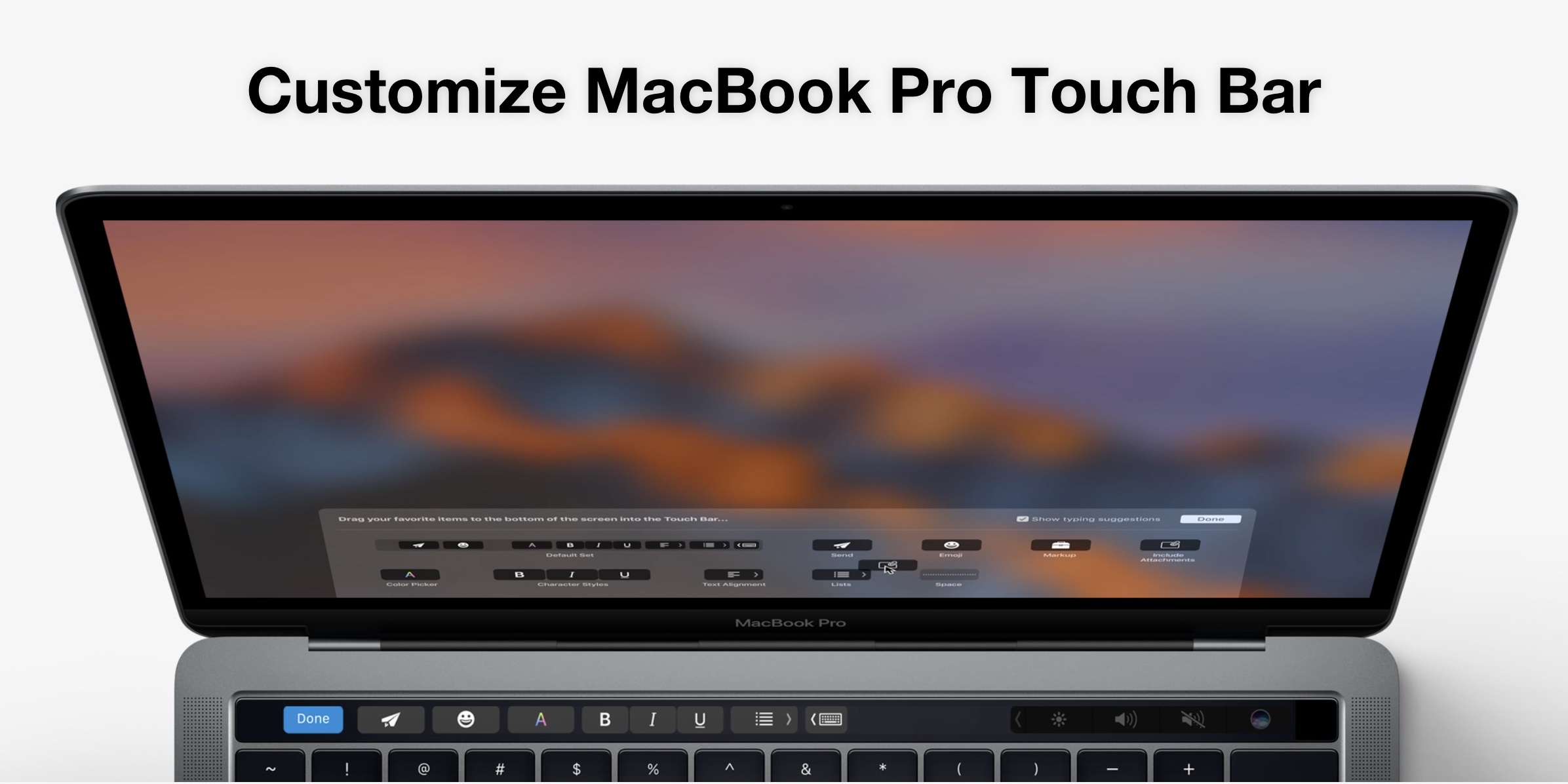 keep the top bar in mac pro for each app